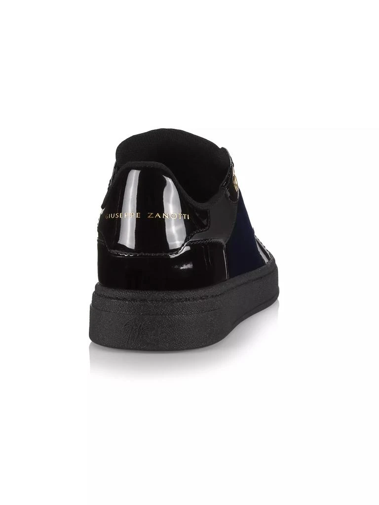 Giuseppe Zanotti GZ/94 Scarpa Uomo Velvet & Leather Sneakers 3