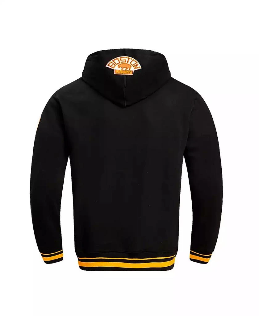 Pro Standard Men's Black Boston Bruins Retro Classic Fleece Pullover Hoodie 4