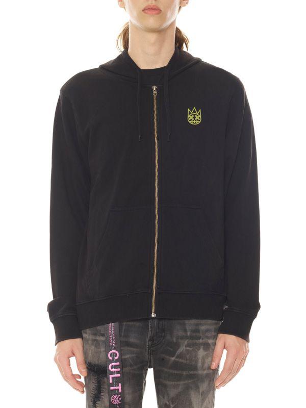 Cult Of Individuality Graphic Zip Up Hoodie