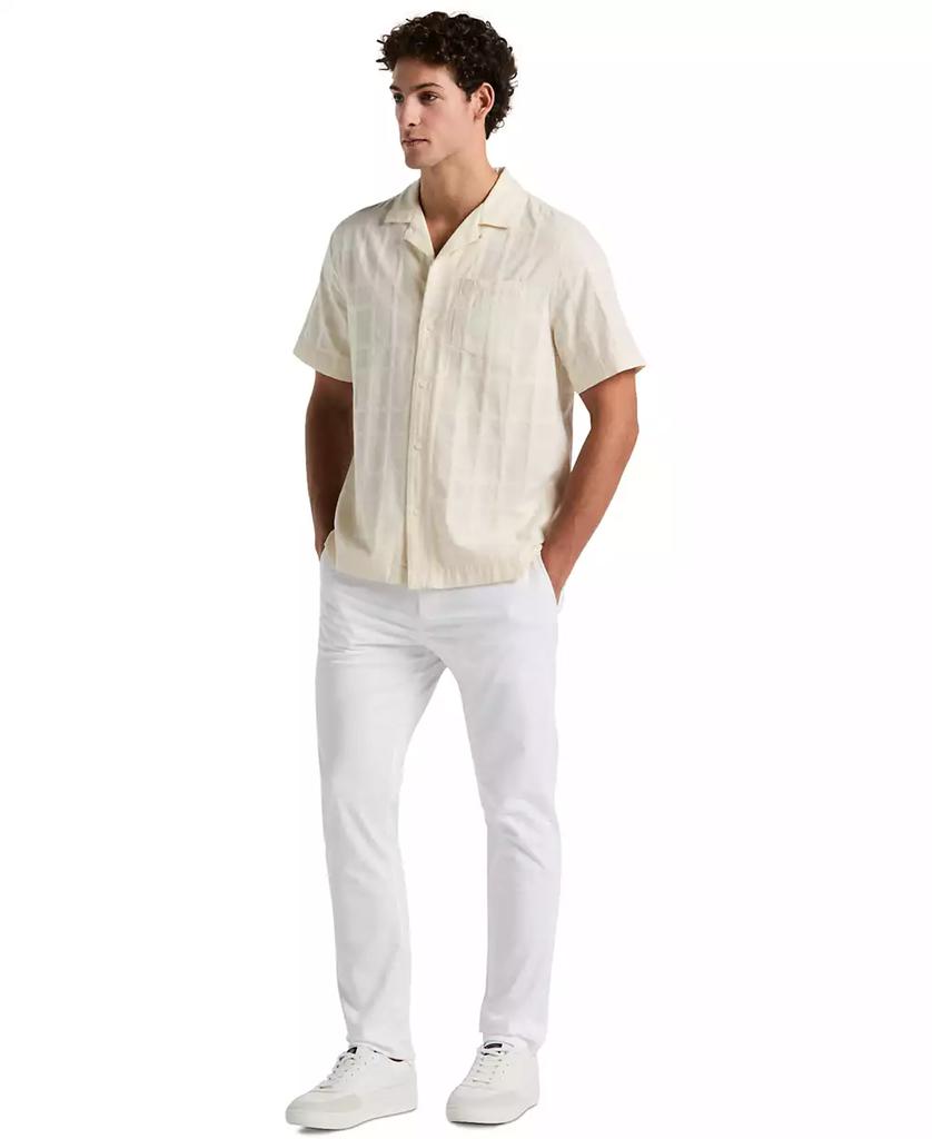 Original Penguin Men's Slim-Fit Dobby Check Camp Short-Sleeve Shirt