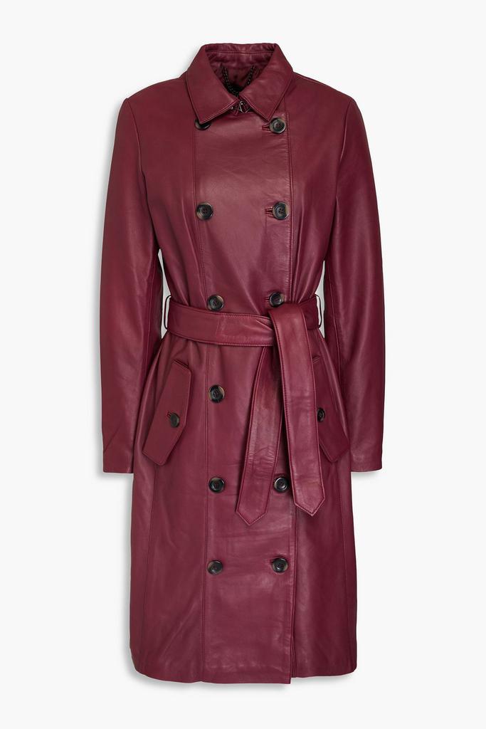 Muubaa Leather trench coat