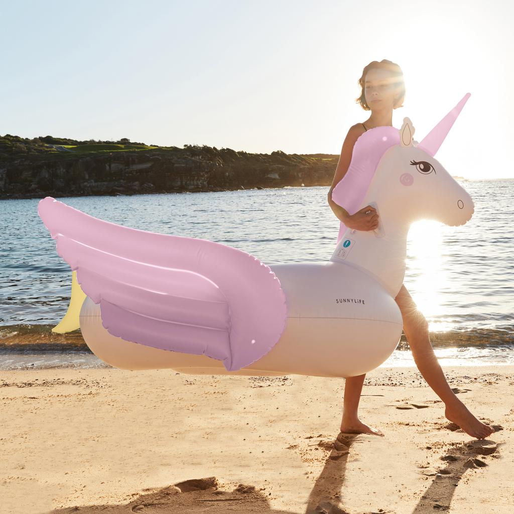 Sunnylife Girls Unicorn Luxe Ride-On Float in Multicolour