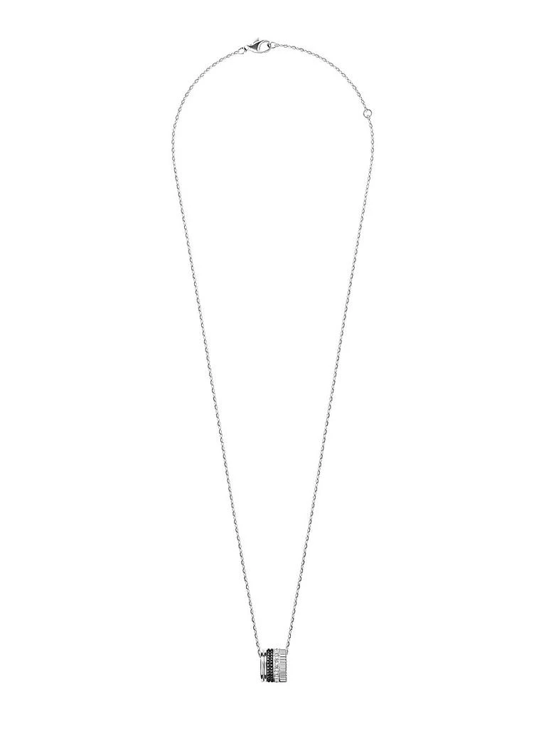 Boucheron Unisex Quatre Black Edition 18K White Gold, 0.24 TCW Diamond & PVD Pendant Necklace 1
