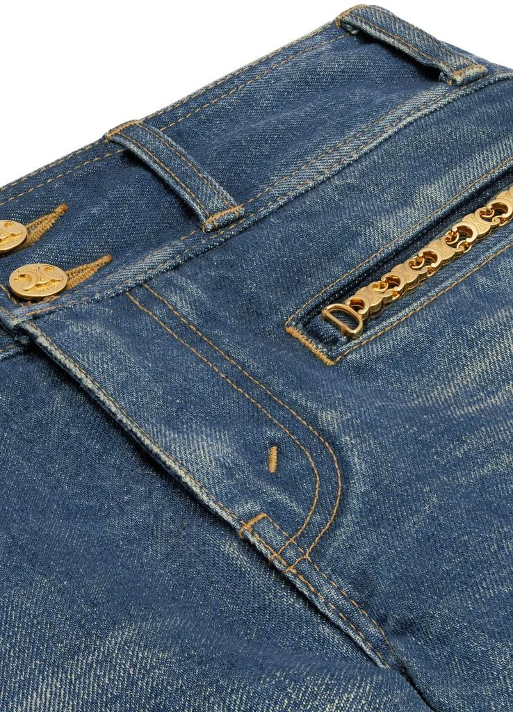 Celine Jane flared jeans in dark union wash denim 3