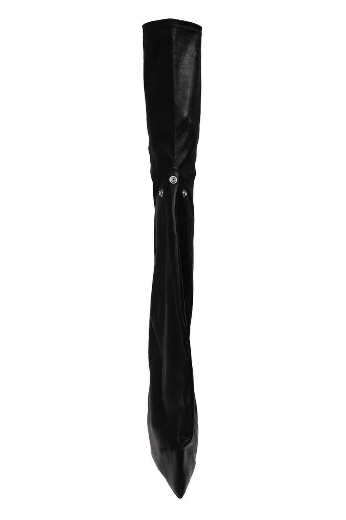 Rick Owens Rick Owens Clear-Heel Pointed Toe Boots 4