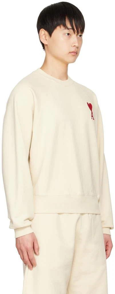 AMI Paris SSENSE Exclusive Off-White Ami de Cœur Sweatshirt 2