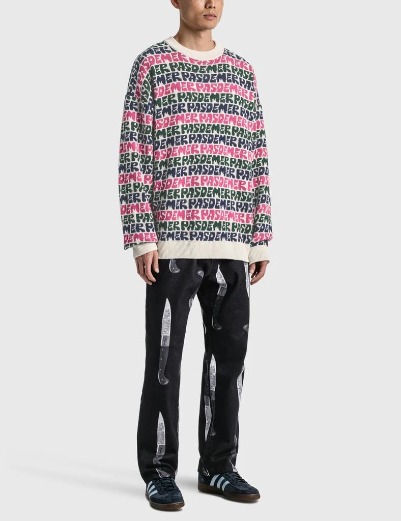 Pas de Mer Graffiti Knit Sweater 5