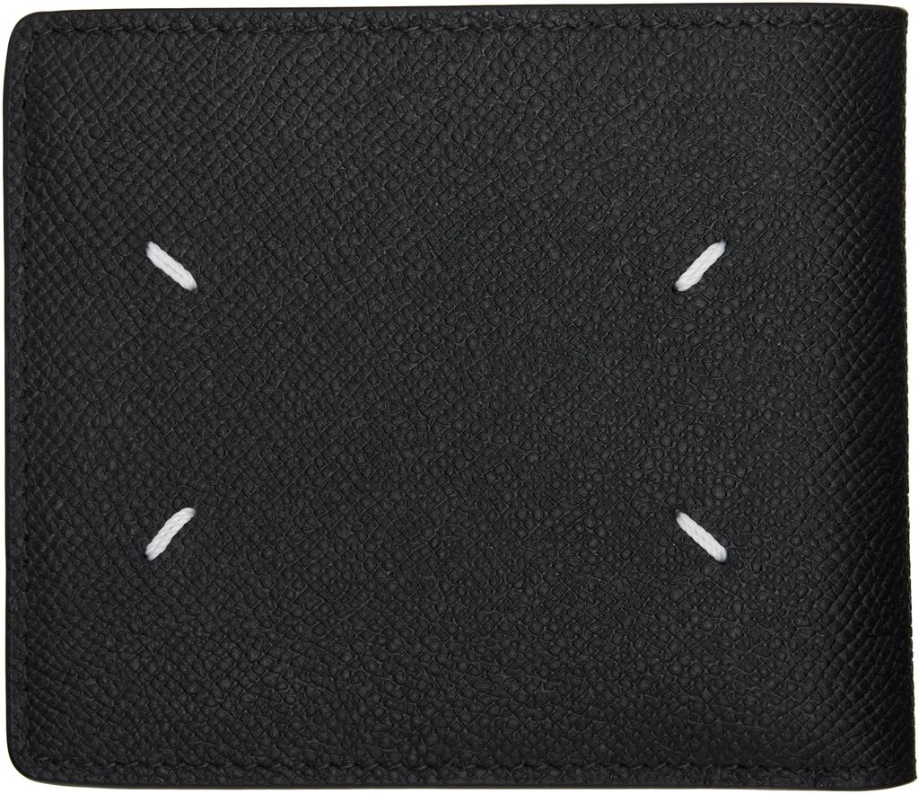 MAISON MARGIELA Black Four Stitches Wallet 2