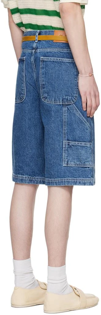 AFTER PRAY Indigo Carpenter Denim Shorts 3