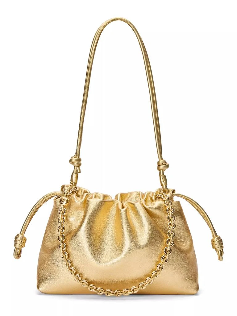 Loewe Medium Flamenco Laminated Leather Shoulder Bag 6