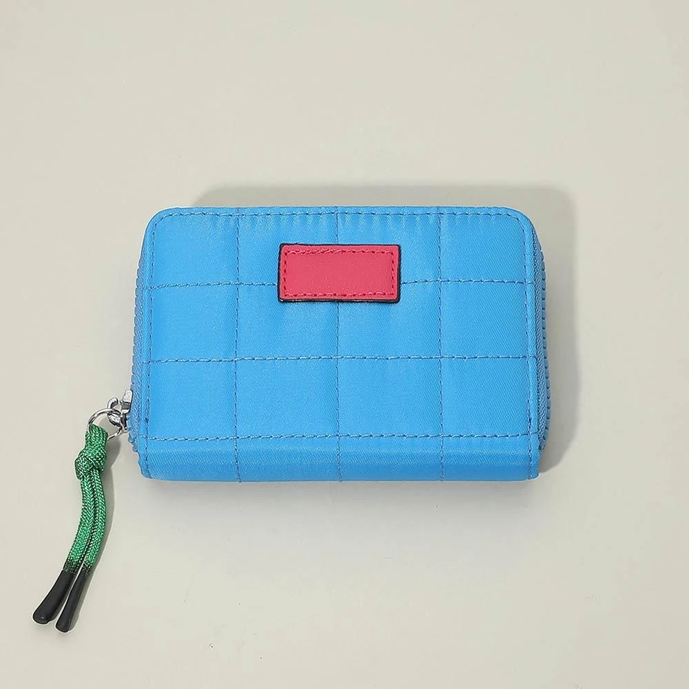 FASHNZFAB Quilted Zip Around Wallet