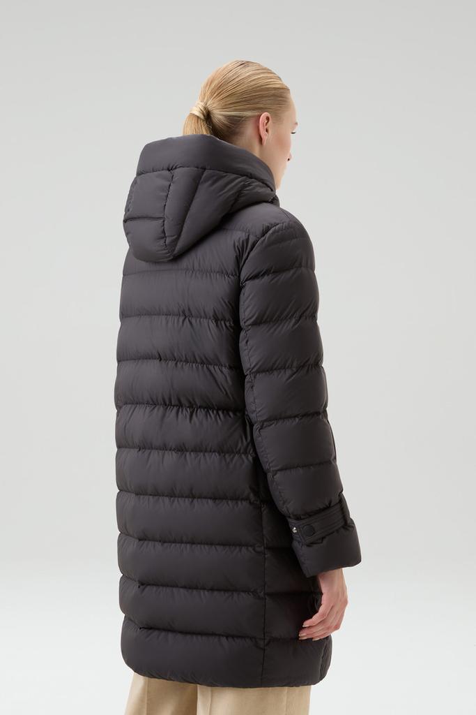 Ellis Long Microfiber Down Jacket - Women - Black – On Sale Now
