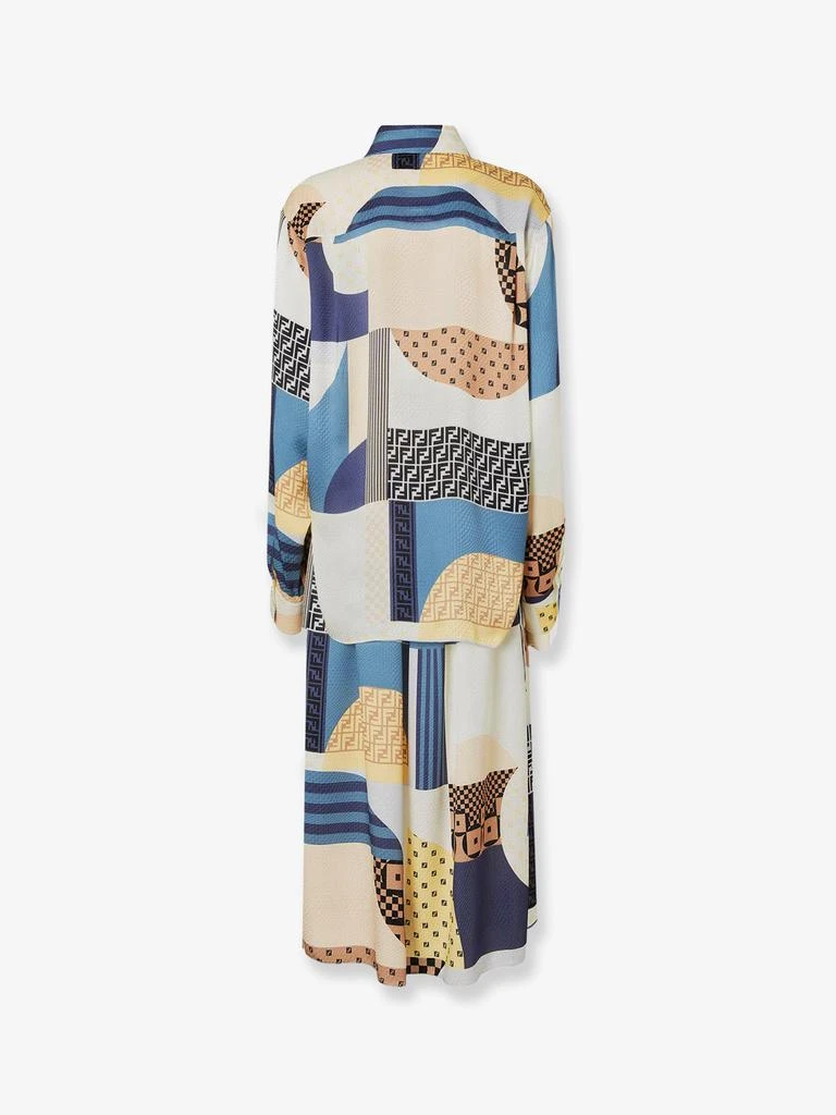Fendi Patchwork silk dress 4