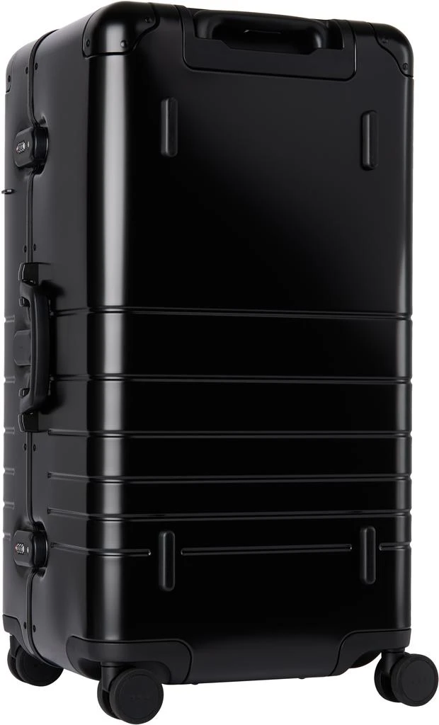 Monos Black Aluminum Trunk Suitcase 3