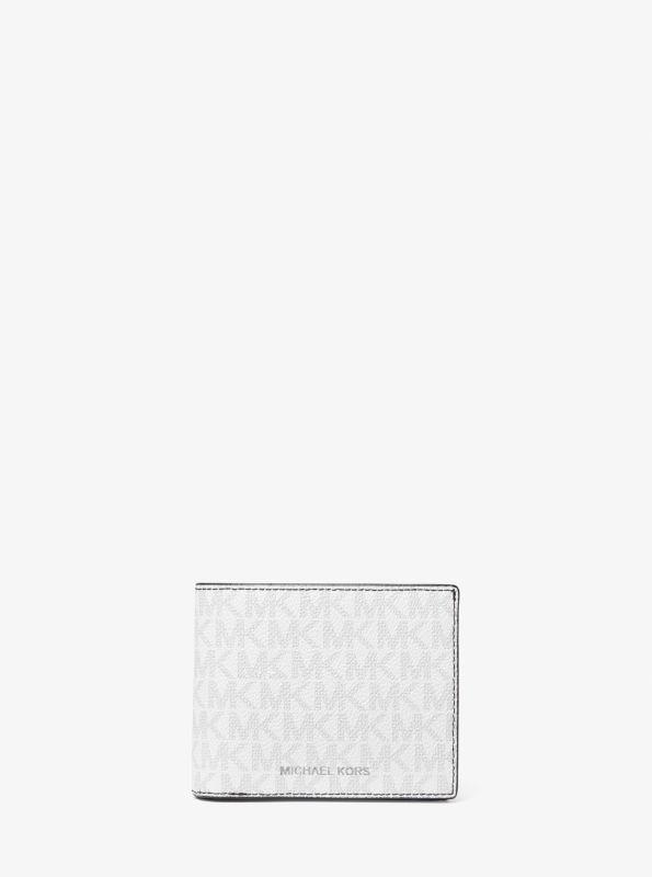 Michael Kors Harrison Logo Billfold Wallet With Passcase