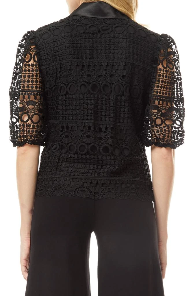 BY DESIGN Brianna Lace Puff Sleeve Button-Up Top 2