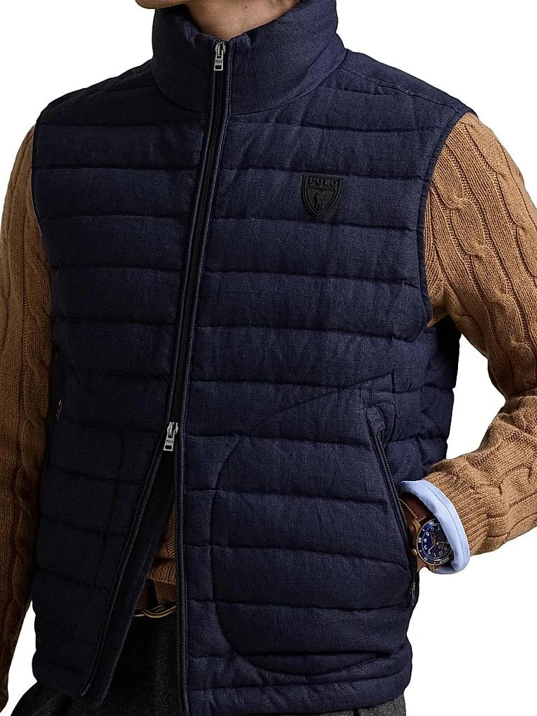 Ralph Lauren Quilted Linen Down Vest 5