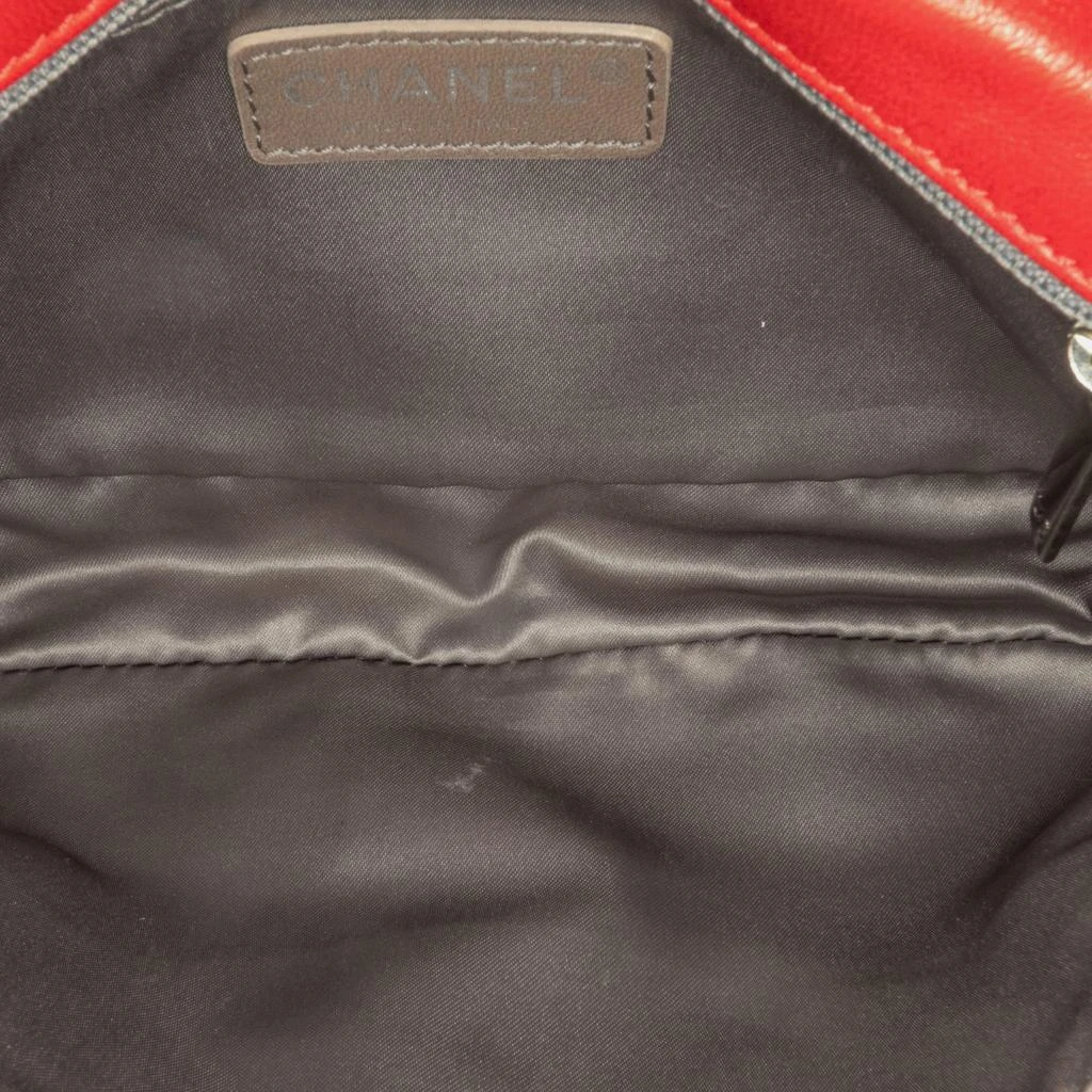 Chanel Chanel Red Lambskin Leather Small Rock and Cabaret Fringe Chain Flap Bag 9