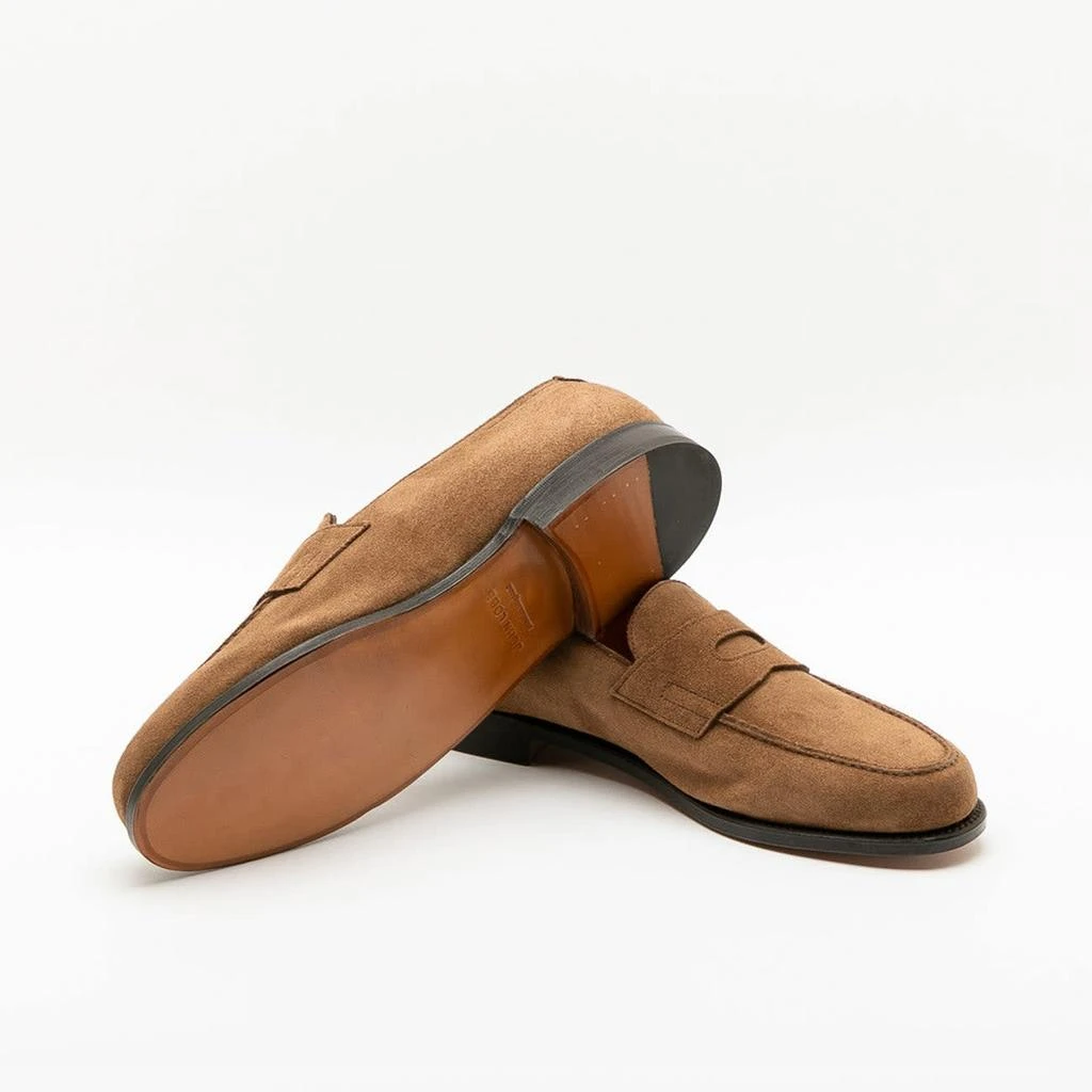 John Lobb Lopez Saddle Suede Unlined Penny Loafer 4