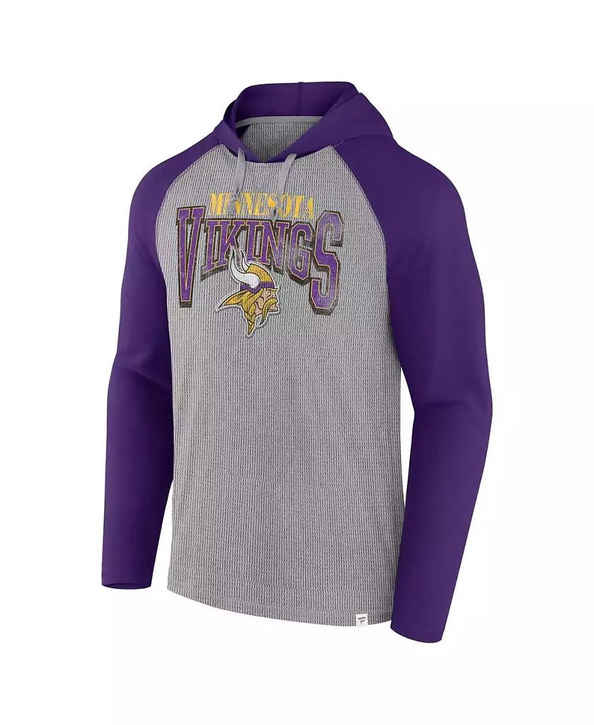 Fanatics Men's Minnesota Vikings Under Center Long Sleeve Hoodie T-shirt 3
