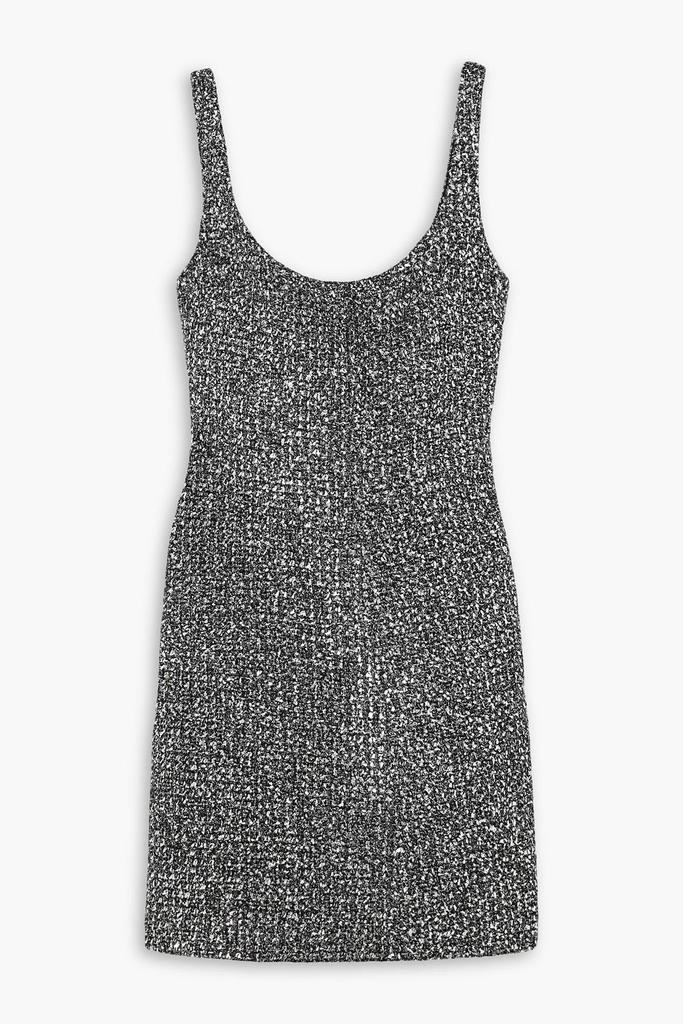 Emilia Wickstead Talia metallic tweed mini dress