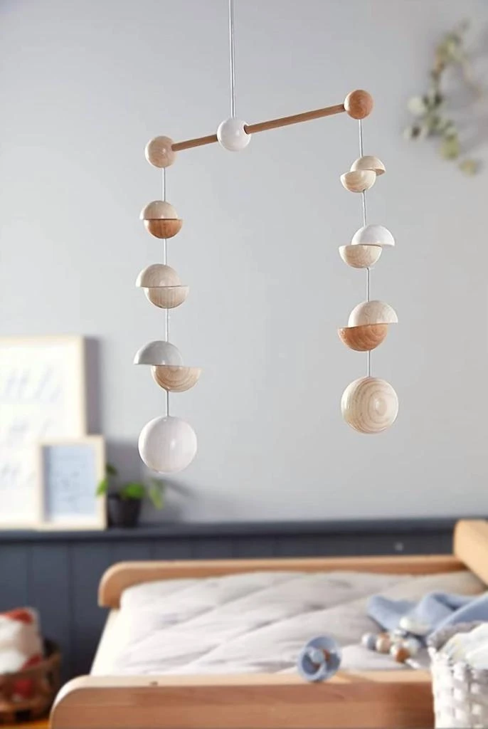 HABA Wooden Mobile Dots In Brown 4