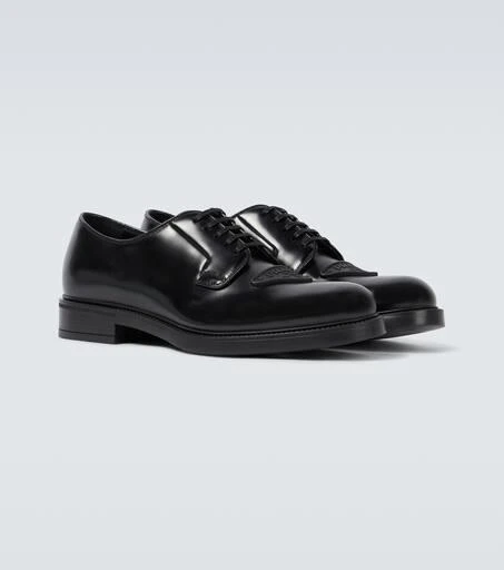 Prada Brushed leather Derby shoes 5