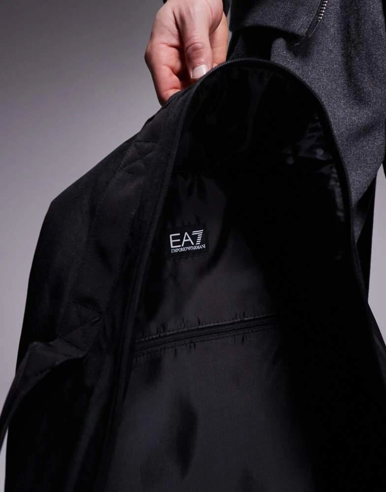 EA7 Armani EA7 logo backpack in black 3