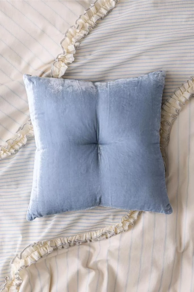 Urban Outfitters Beau Velvet Pintuck Throw Pillow