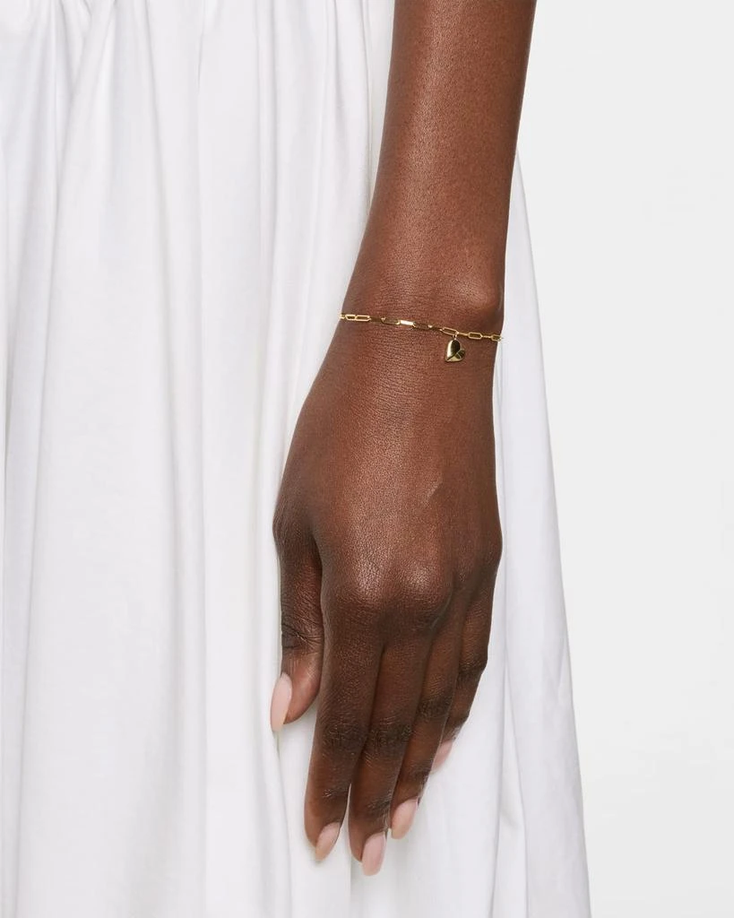 POPPY FINCH Folded Heart Link Bracelet 2