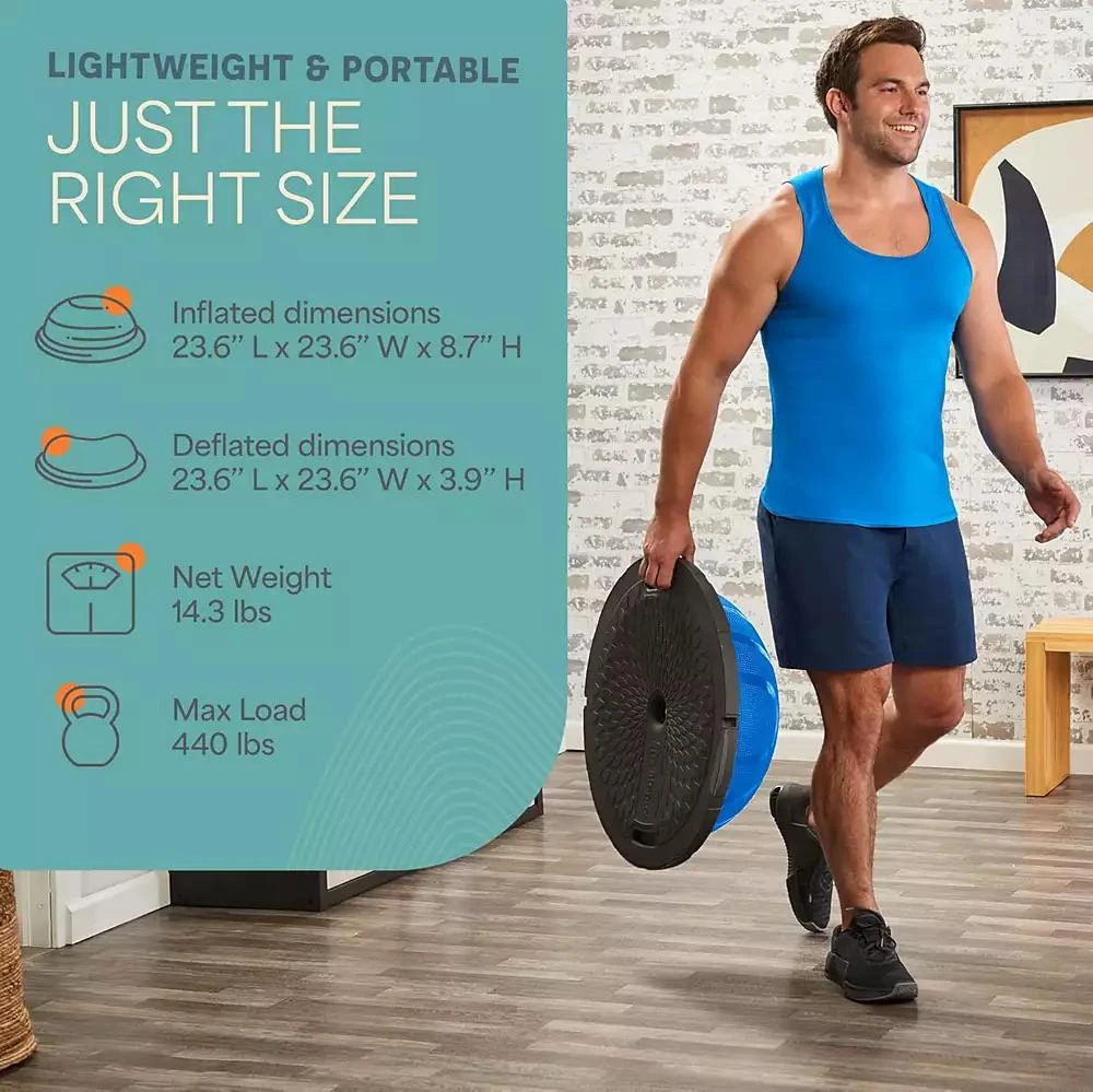 LifePro Half Balance Ball Trainer - Stability Ball for Full Body Workout 
Physical Therapy Exercise 4