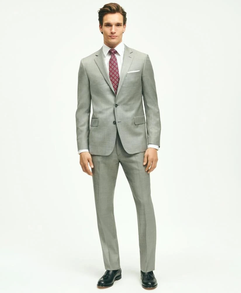 Brooks Brothers Classic Fit Wool Sharkskin 1818 Suit 1