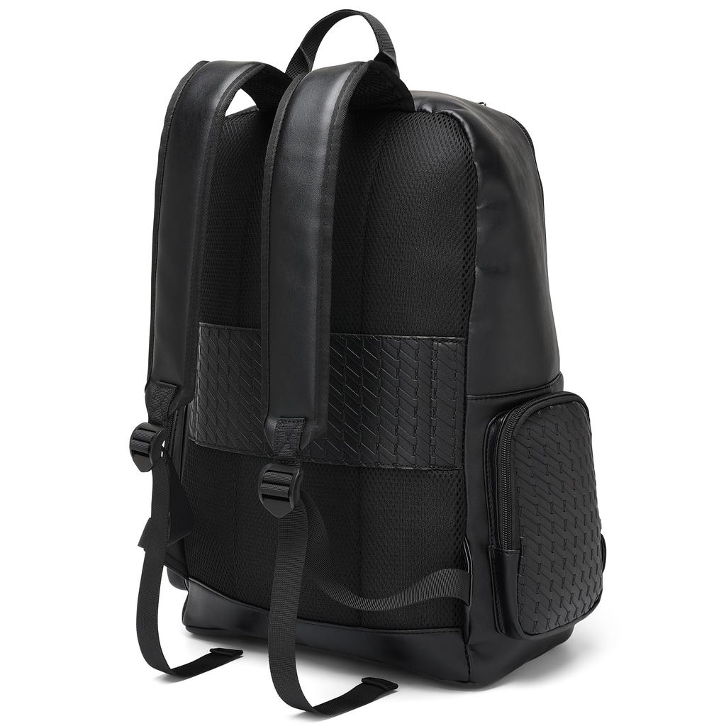 ELLE Leisure Luxe 27L Vegan Leather Backpack | Black