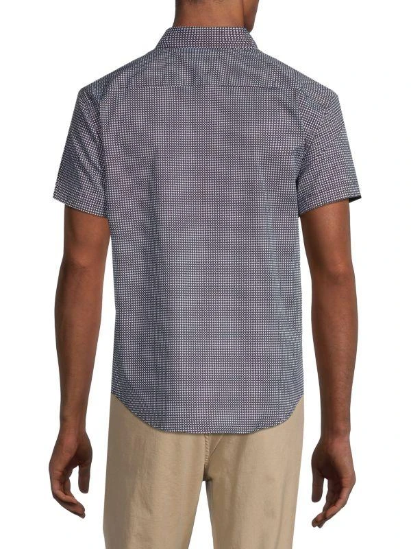 DUCHAMP LONDON Geometric Short-Sleeve Shirt 2