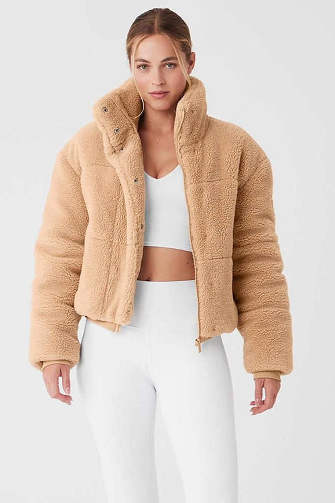 Alo Sherpa Snow Angel Puffer - Camel 1