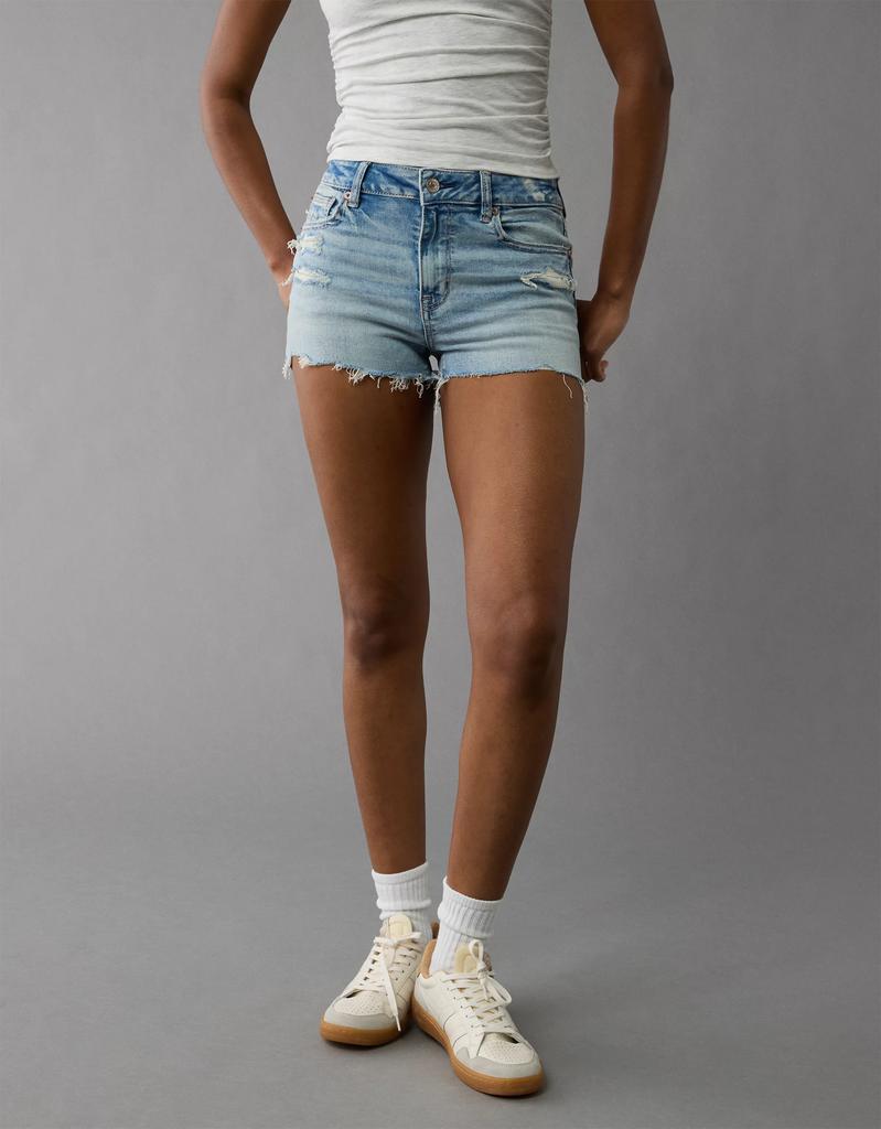 AE AE Next Level Ripped High-Waisted Denim Short Short