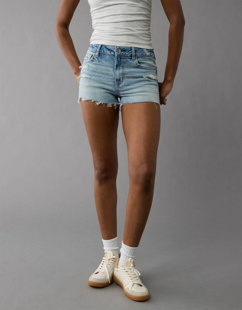 AE AE Next Level Ripped High-Waisted Denim Short Short 1