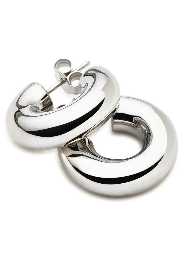 Missoma Chubby Medium sterling silver hoop earrings 3