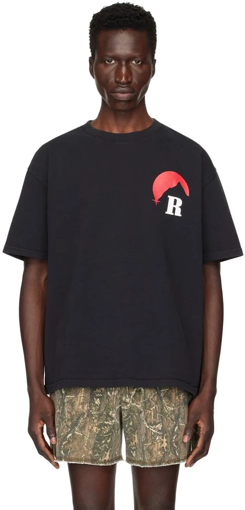 Rhude SSENSE Exclusive Black Moonlight T-Shirt 1