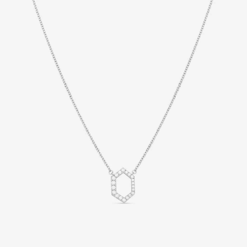 Hearts On Fire Hearts On Fire Charmed 18K White Gold Hex Pendant HFPCHX00218W