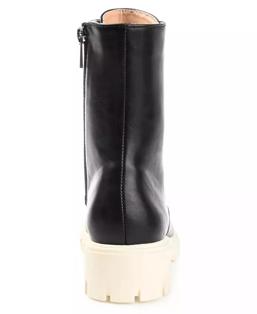 Journee Collection Women's Madelynn Lace Up Lug Sole Combat Boots 3