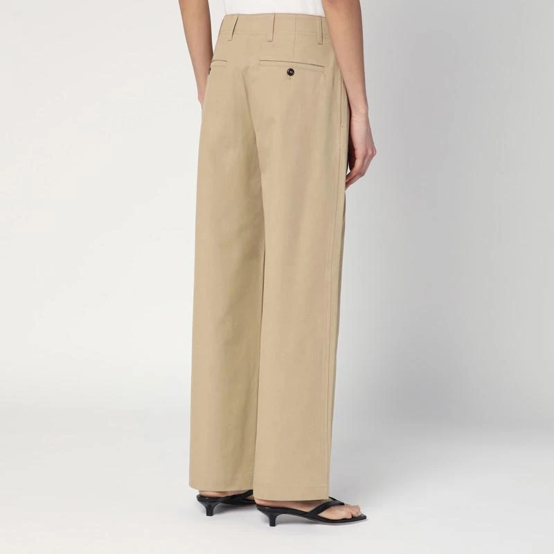 Totême Desert-coloured pants in cotton 4