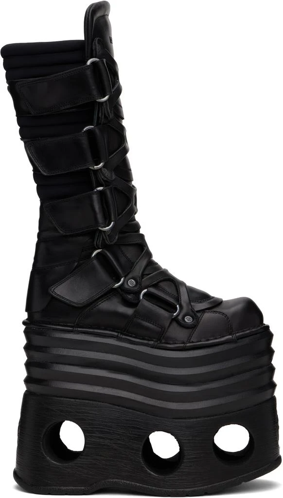 Vetements Black New Rock Edition Platform Tower Boots 1