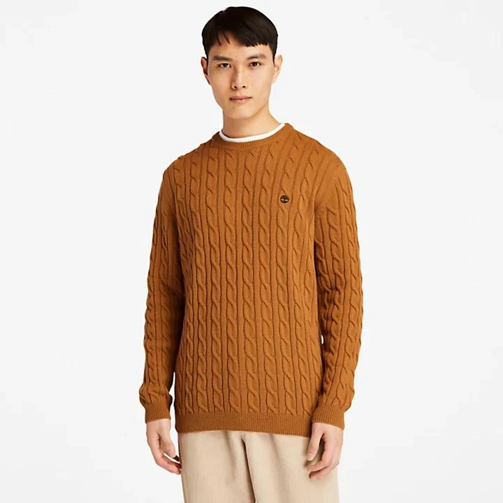 Timberland Phillips Brook Cable-knit Sweater for Men in Brown 1