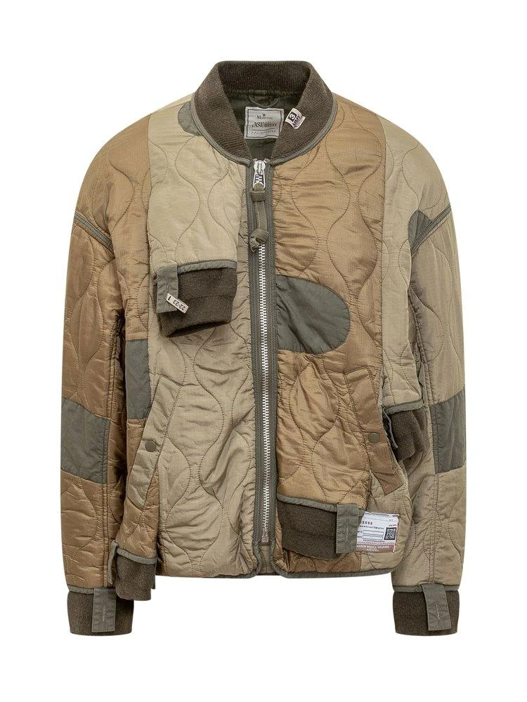 Maison Mihara Yasuhiro Maison Mihara Yasuhiro Patchwork Quilted Zipped Bomber Jacket