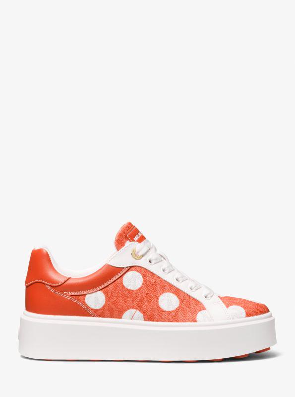 Michael Kors Romey Polka Dot Signature Logo Platform Sneaker