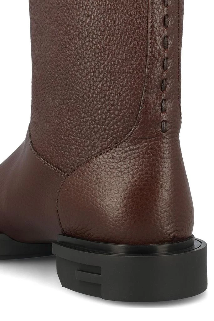 Fendi Fendi Frame Round-Toe Boots 4