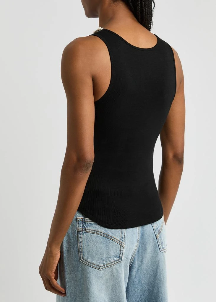 Zimmermann Illuminate embellished stretch-cotton tank 3