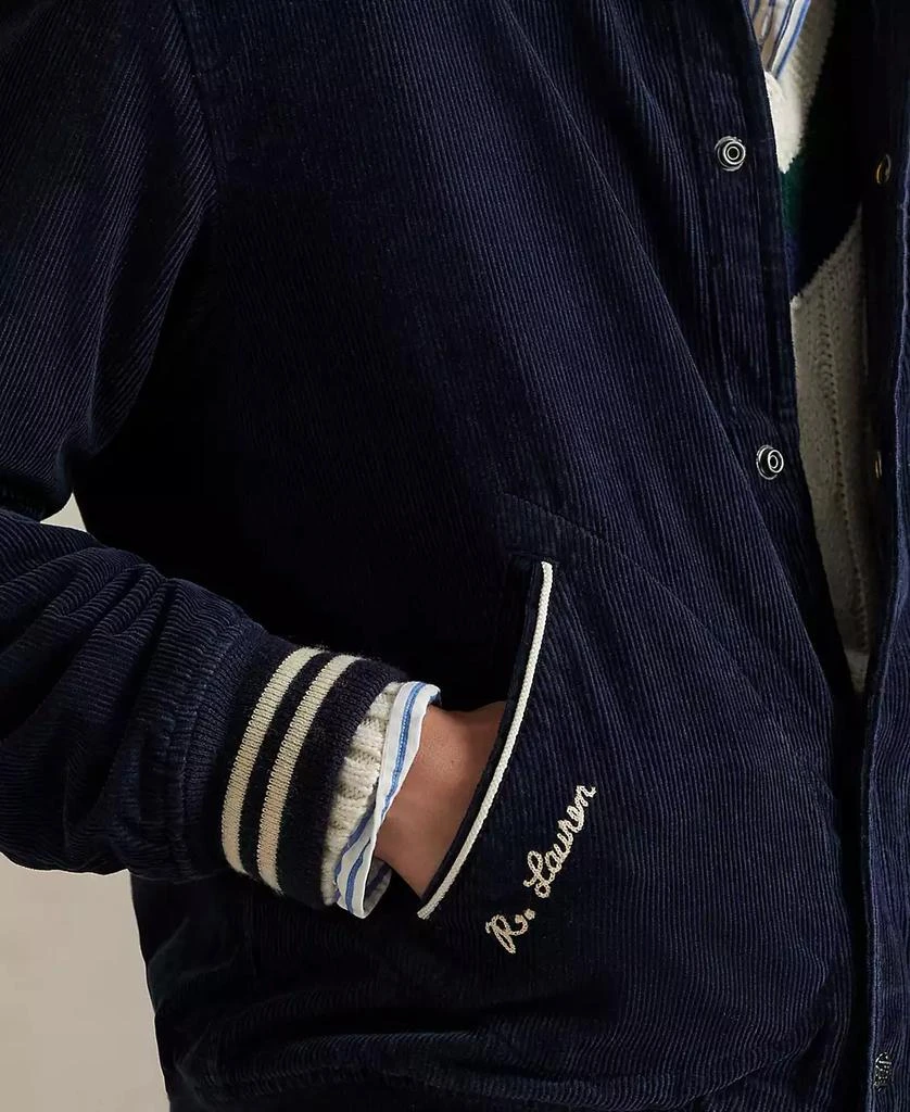 Ralph Lauren Men's Corduroy Letterman Jacket 5