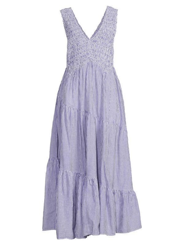 Free People Juno Smocked Tiered Maxi Dress 3